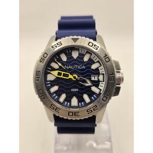 Nautica NAI12527G Blue Wave Stainless Steel 42mm Dive Watch.